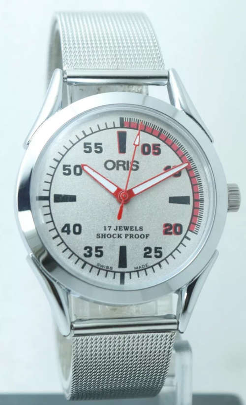 Men s Watches Oris Beautiful Silver Dial 17 Jewels And Shock